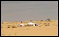Tentes de nomades dans le désert